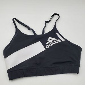 Womens Adidas FF DSPT Light Support Training Sports Bra Black/White